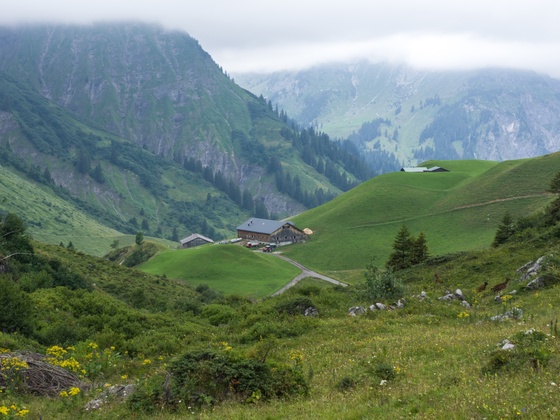Blick auf Alpe Batzen