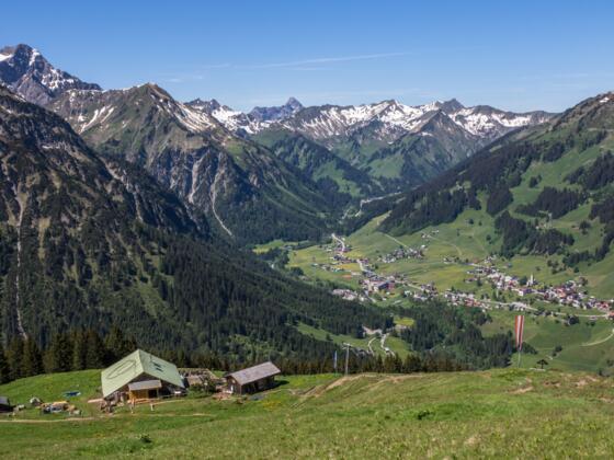 Blick auf Alpe Kuhgehren