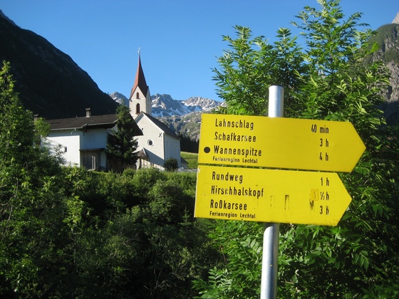 Start in Gramaismit Blick in unsere Zielrichtung