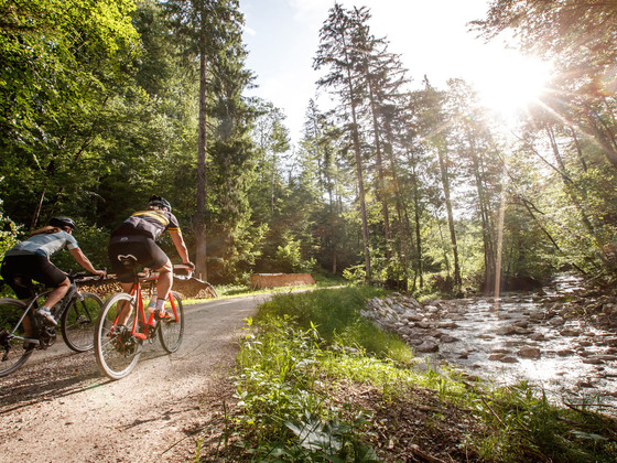 Gravel Biken auf der Sarsteinrunde entlang des Zlambachs im Salzkammergut