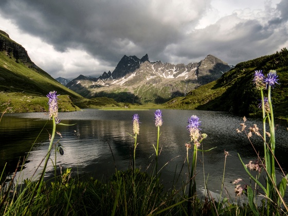 Langsee im hinteren Silbertal mit Patteriol