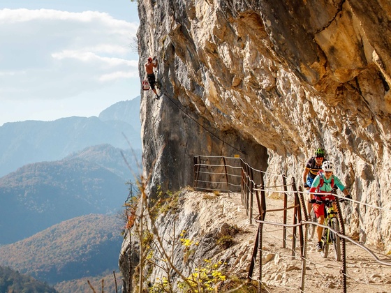Die Ewige Wand in Bad Goisern mit dem Mountainbike