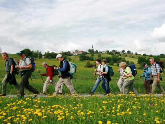 Pilgergruppe am Via Nova Weg