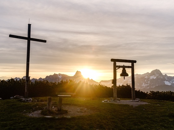 Sonnenaufgang am Gipfel