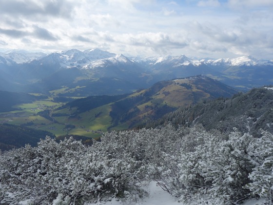 Blick vom Gipfel nach Südwesten