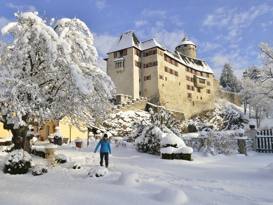 Winterwandern im Schlosspark Matzen