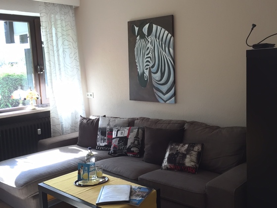 Wohnzimmeransicht Ferienwohnung Breuer