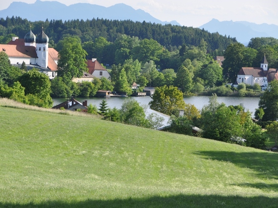 Blick auf das Kloster Seeon