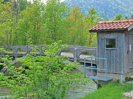 Pegelstation Bleyerbrücke - Station 14 Energiewanderweg