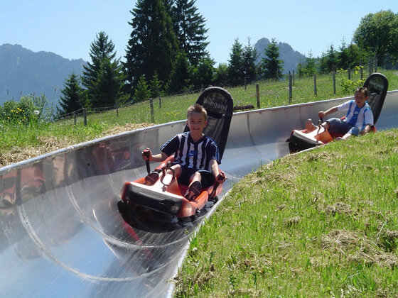 Sommerrodelbahn am Steckenberg in Unterammergau