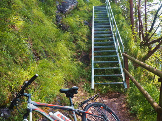 Steinerne Stiege, Treppe auf 770m