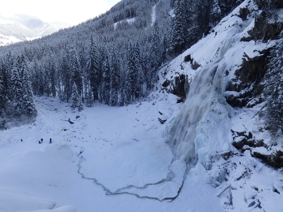 Die untere Wasserfallstufe