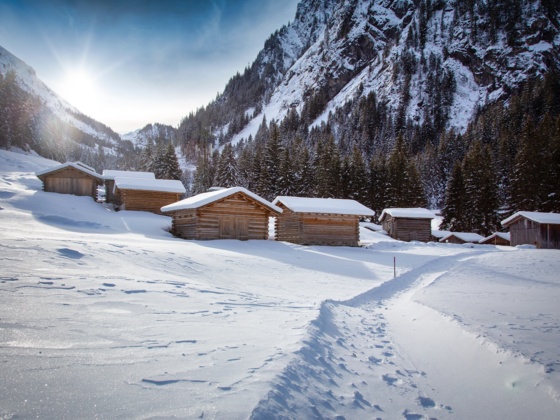 Winterlandschaft Partenen
