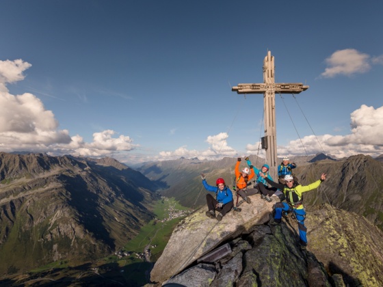 Klettersteig Silvapark Ballunspitze