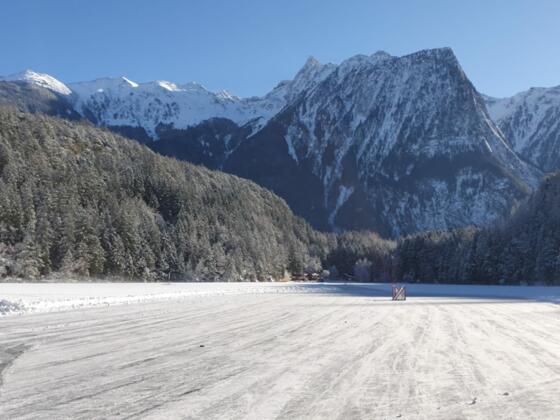 Eislaufen am Piburger See