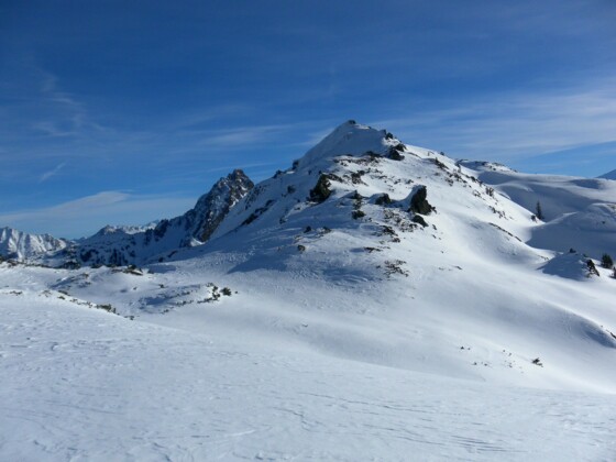 Gerstinger Joch, links dahinter der Gr. Rettenstein
