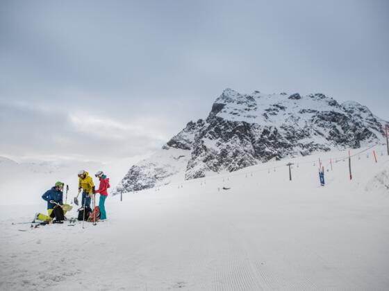 Startvorbereitungen zur Madrisa Rundtour