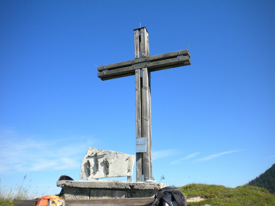 Gipfelkreuz Aschajoch 1.458 m