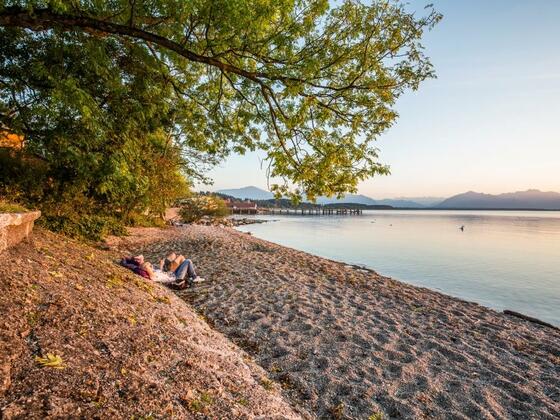Entspannen mit Blick auf den Chiemsee