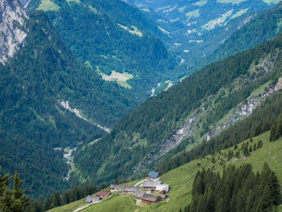 Weitblick ins Große Walsertal und den Walgau