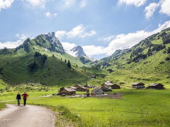 Blick auf Alpe Laguz