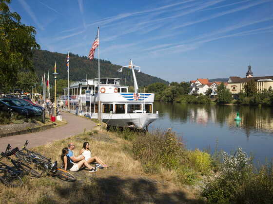 Radelpause am Main