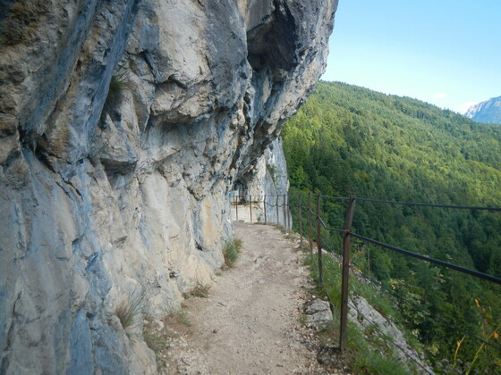 Wanderweg entlang der "Ewigen Wand"