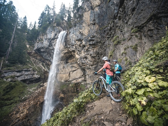 Der 60 Meter hohe Johanneswasserfall
