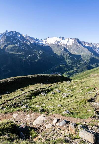 Blick in die Gletscherwelt am Alpenhauptkamm