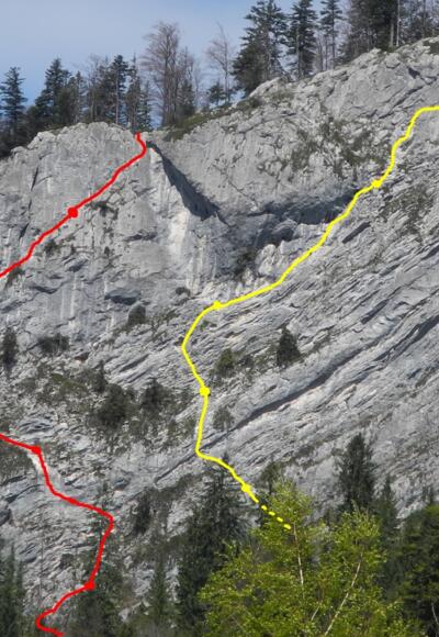 Übersicht: gelb: "Gelobtes Land" - rot: "Atemlos"