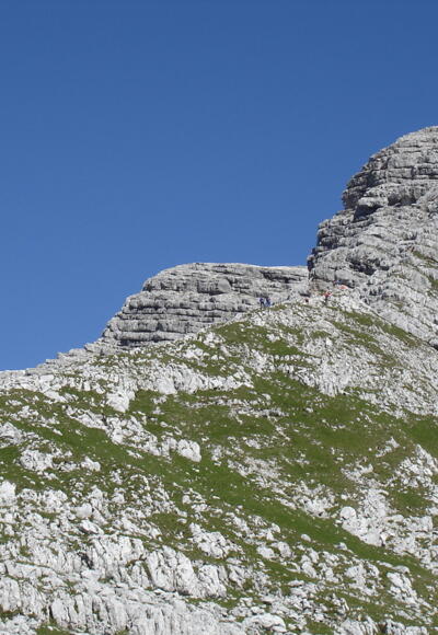 Südostgrat mit Warscheneckgipfel vom Widerlechnerstein