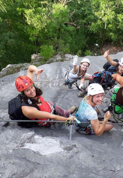 das Frauen Powerteam in der Zahmen Gams