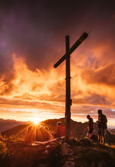 Sonnenuntergang auf der Höferspitze