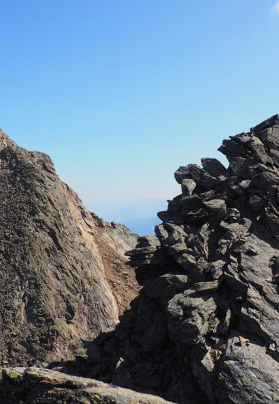 Blankahorn 3129m, Blick zum Hohen Riffler