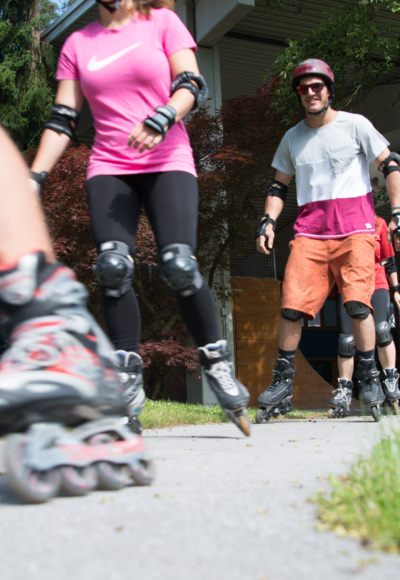 Inlineskater im Tauernhof