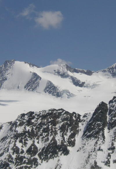 Hintere Schwärze und Marzellferner vom Hauslabkogel
