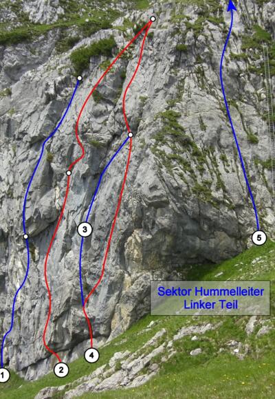 Sektor Hummelleiter, linker Teil