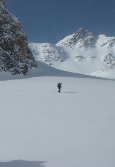 Unberührte Natur an diesem Morgen auf dem Weg zur ritzen Joch.