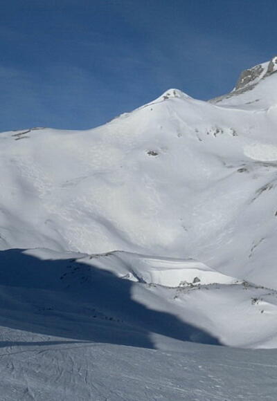 hinab ins Becken zwischen Eiskogel und Schartwand