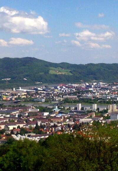Pöstlingberg 539m, Blick auf Linz