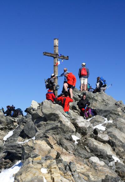 Auf dem Gipfel ist nicht viel Platz