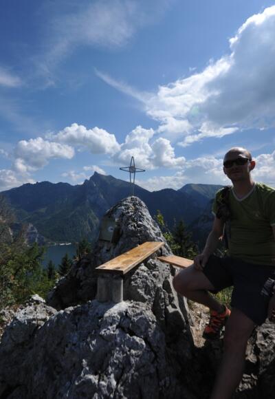 Auf dem Gipfel der Geißwand