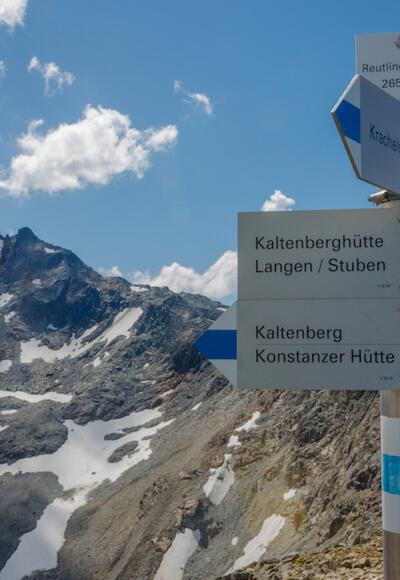 Am Kracheljoch mit Blick zum Kaltenberg