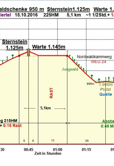 Zeit-Wege-Diagramm im Detail
