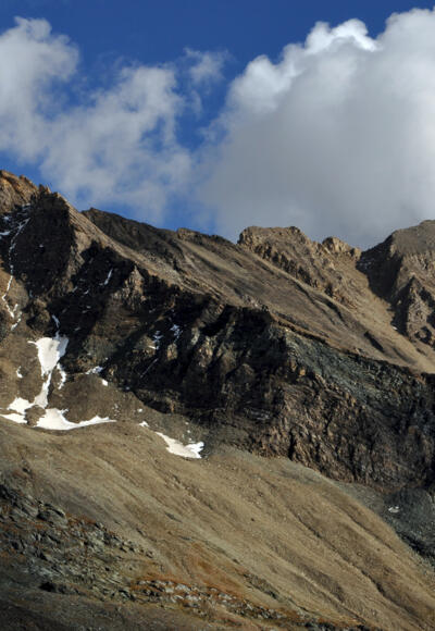 Obere Steineralm, Stellachwand (li), Vorderer Kendlspitz (re), davor Dürrenfeldscharte