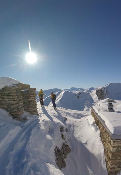 Aussichtspunkt bei der kleinen Zollhütte im Oberen Malfrag