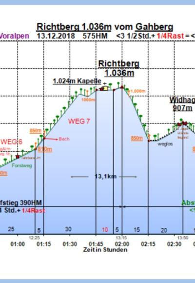 Zeit-Wege-Diagramm im Detail