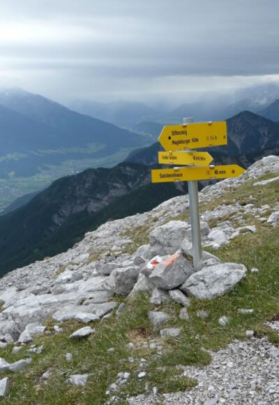 Blick den Inn hinauf ins Oberland
