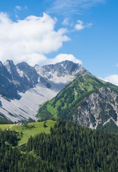 Von seiner wilden Seite zeigt sich der Hochwannig mit seinen Handschuhspitzen.