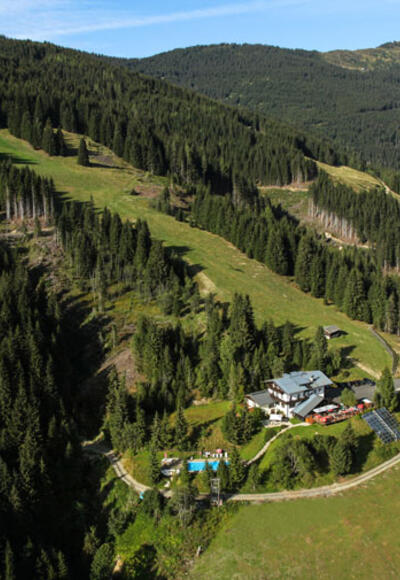 Luftaufnahme Hecherhütte